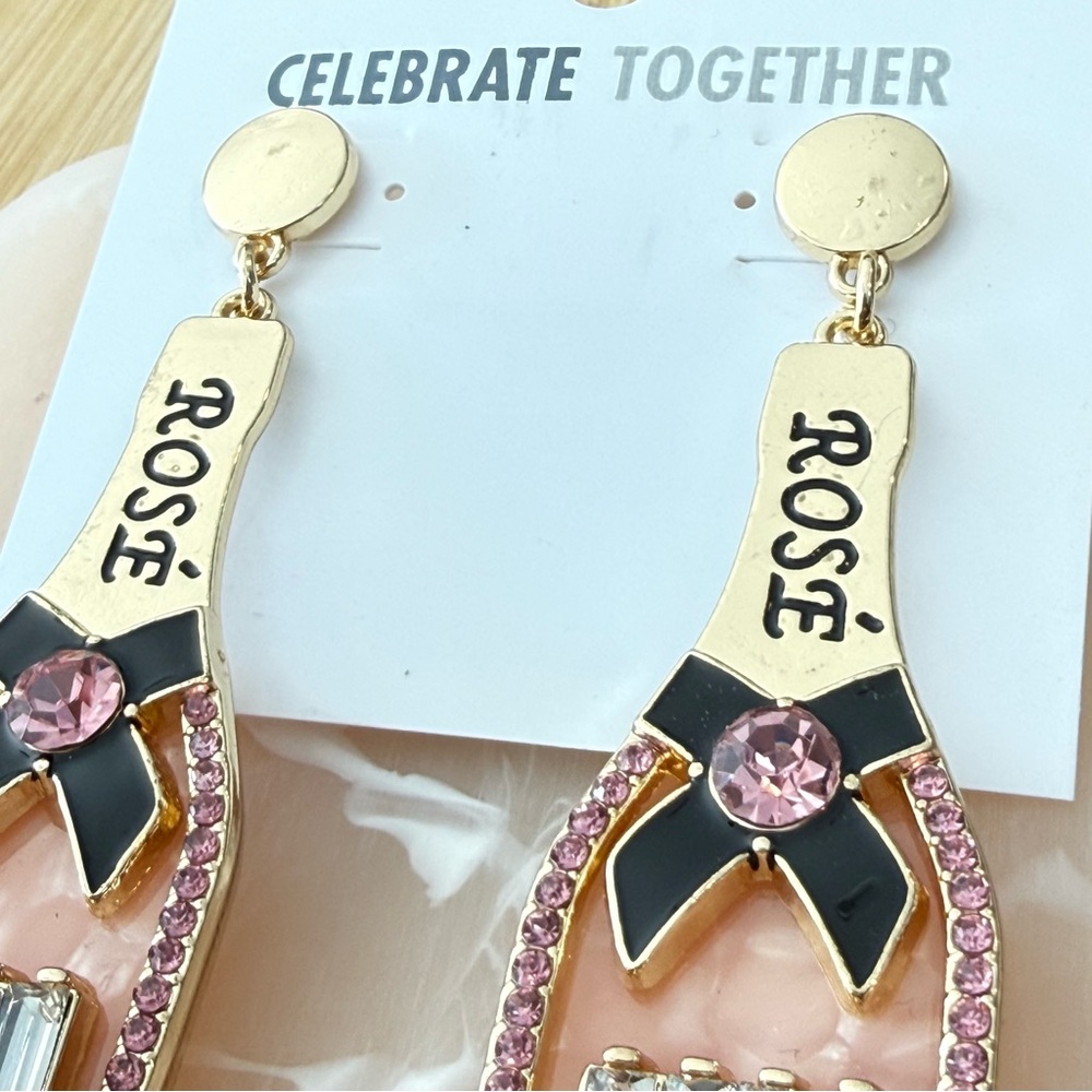 Celebrate Together Pink and Gold Earrings - Picture 2 of 9